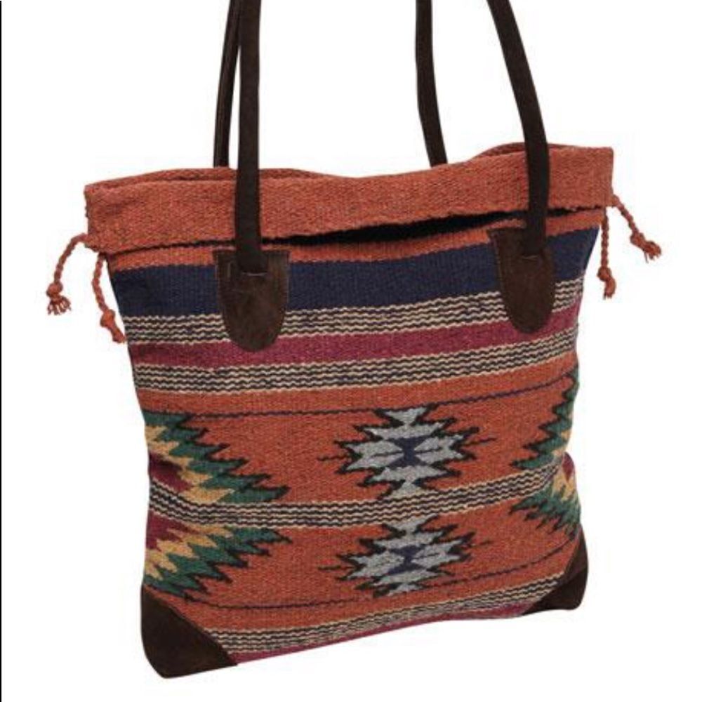 Burnt Orange Aztec Purse